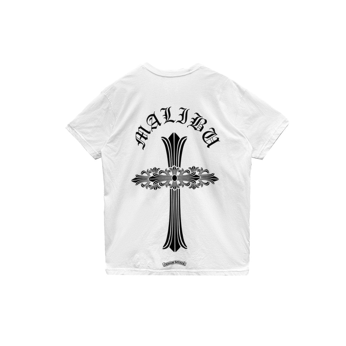 Chrome Hearts Malibu Floral Cross White T-Shirt