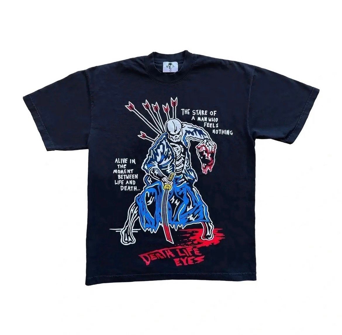 Warren Lotas Man Who Feels Nothing Stone Washed T-Shirt