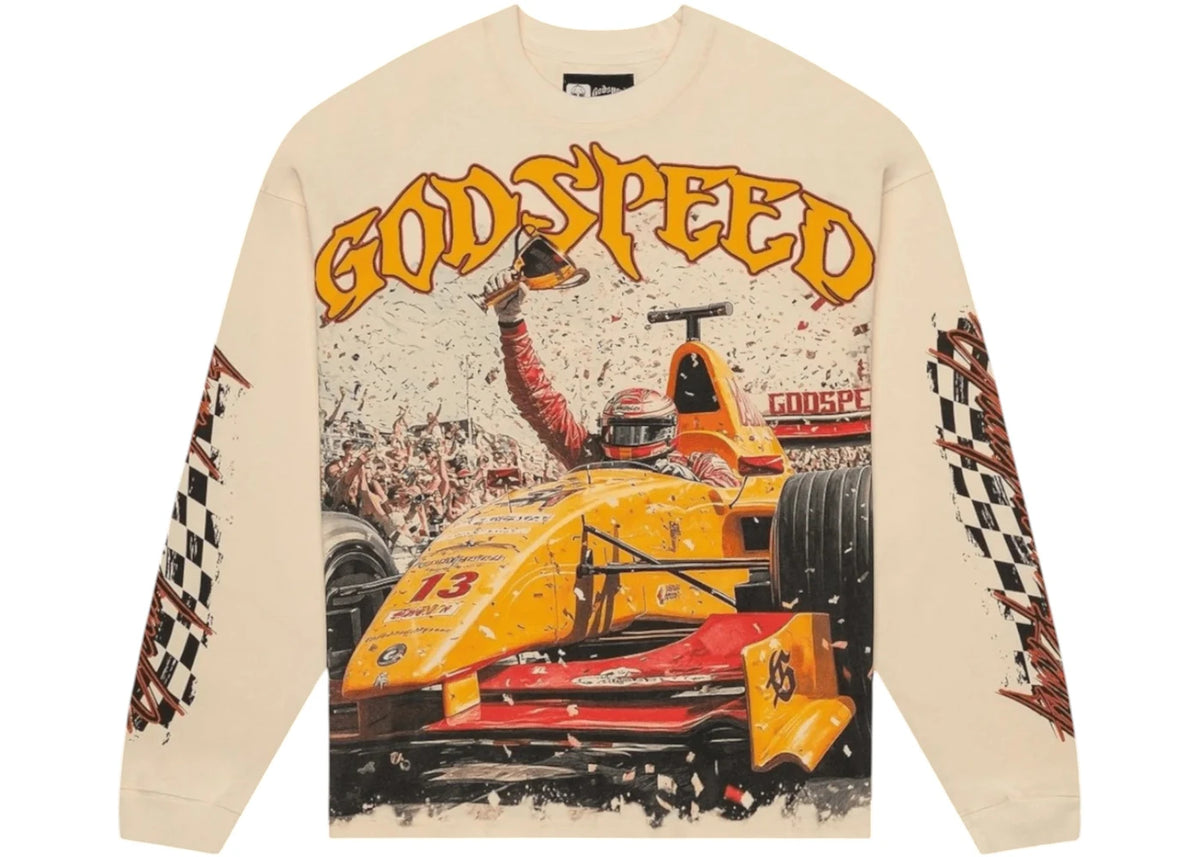 Godspeed F1 Finishline LS Tee Bone