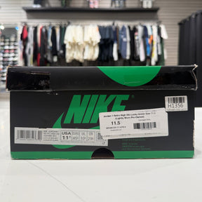 Jordan 1 Retro High OG Lucky Green Size 11.5 (Lightly Worn Pre-Owned)