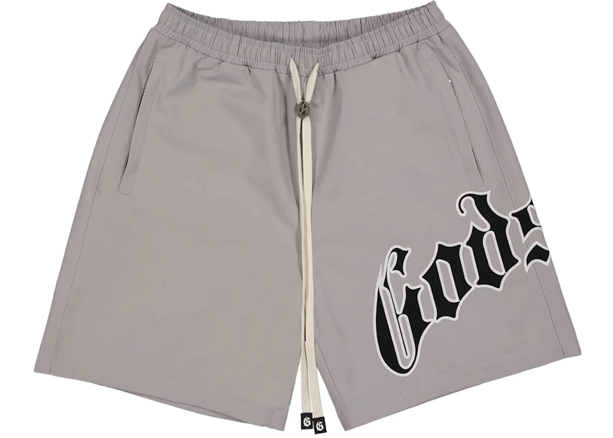 Godspeed OG Logo Nylon Shorts Grey