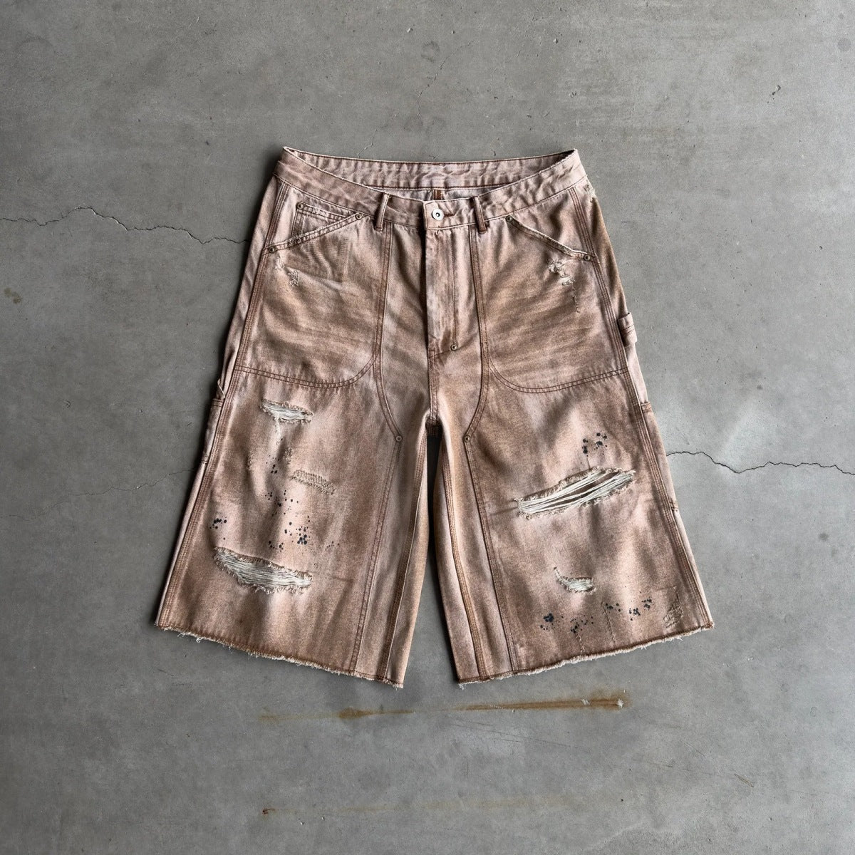 Bravest Studios Distressed Workwear Shorts
