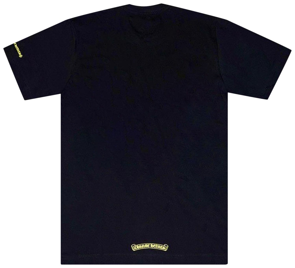 Chrome Hearts Neck Logo T-Shirt Black/Neon Yellow