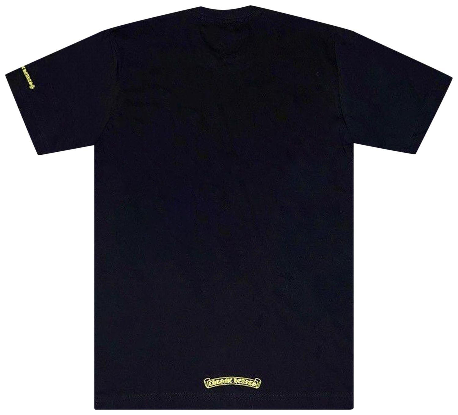 Chrome Hearts Neck Logo T-Shirt Black/Neon Yellow