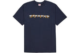 Supreme Skulls Spellout Tee Navy