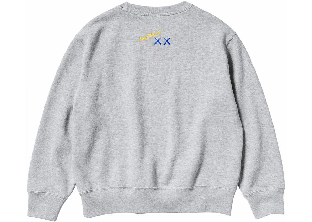KAWS x Uniqlo Warhol Graphic 472951 Sweatshirt Gray