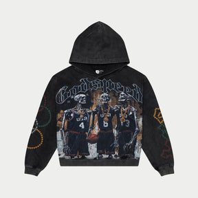 GODSPEED DreamTeam '24 Hoodie (Black Wash)