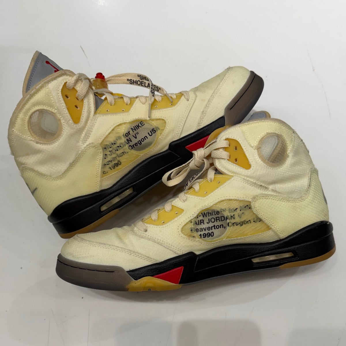 Jordan 5 Retro Off-White Sail Size 14 (Lightly Worn Pre-Owned)