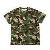 Off White Green Camo Allover Logo T-Shirt