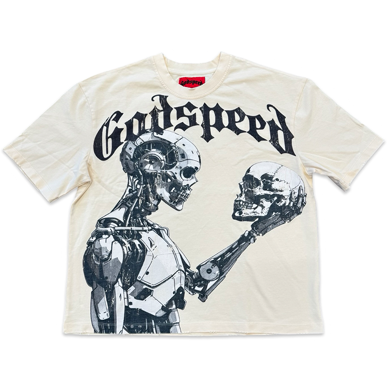 GODSPEED Mankind vs Ai III Tee Bone/Black