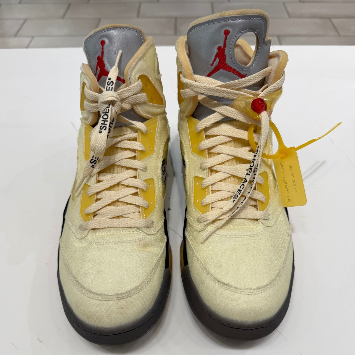 Jordan 5 Retro Off-White Sail Size 14 (Lightly Worn Pre-Owned)