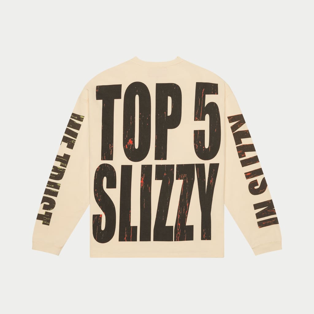 Godspeed Top 5 Slizzy L/S Boom T-shirt Bone
