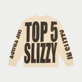 Godspeed Top 5 Slizzy L/S Boom T-shirt Bone