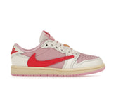 Jordan 1 Retro Low OG SP Travis Scott Sail Tropical Pink (PS)