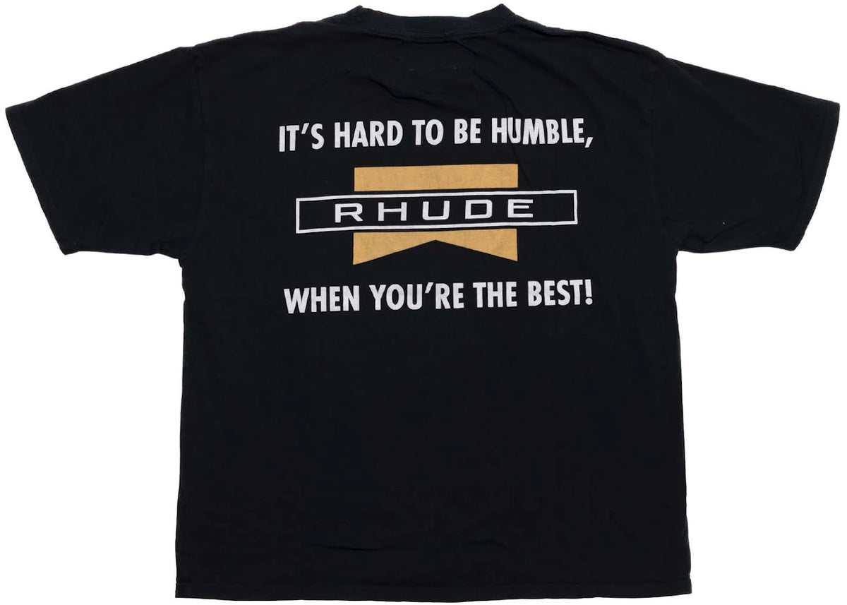 Rhude Hard To Be Humble Tee Black