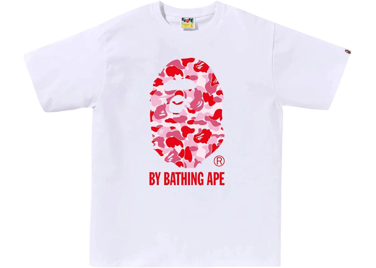BAPE ABC Camo By Bathing Ape Tee (SS26) White/Pink