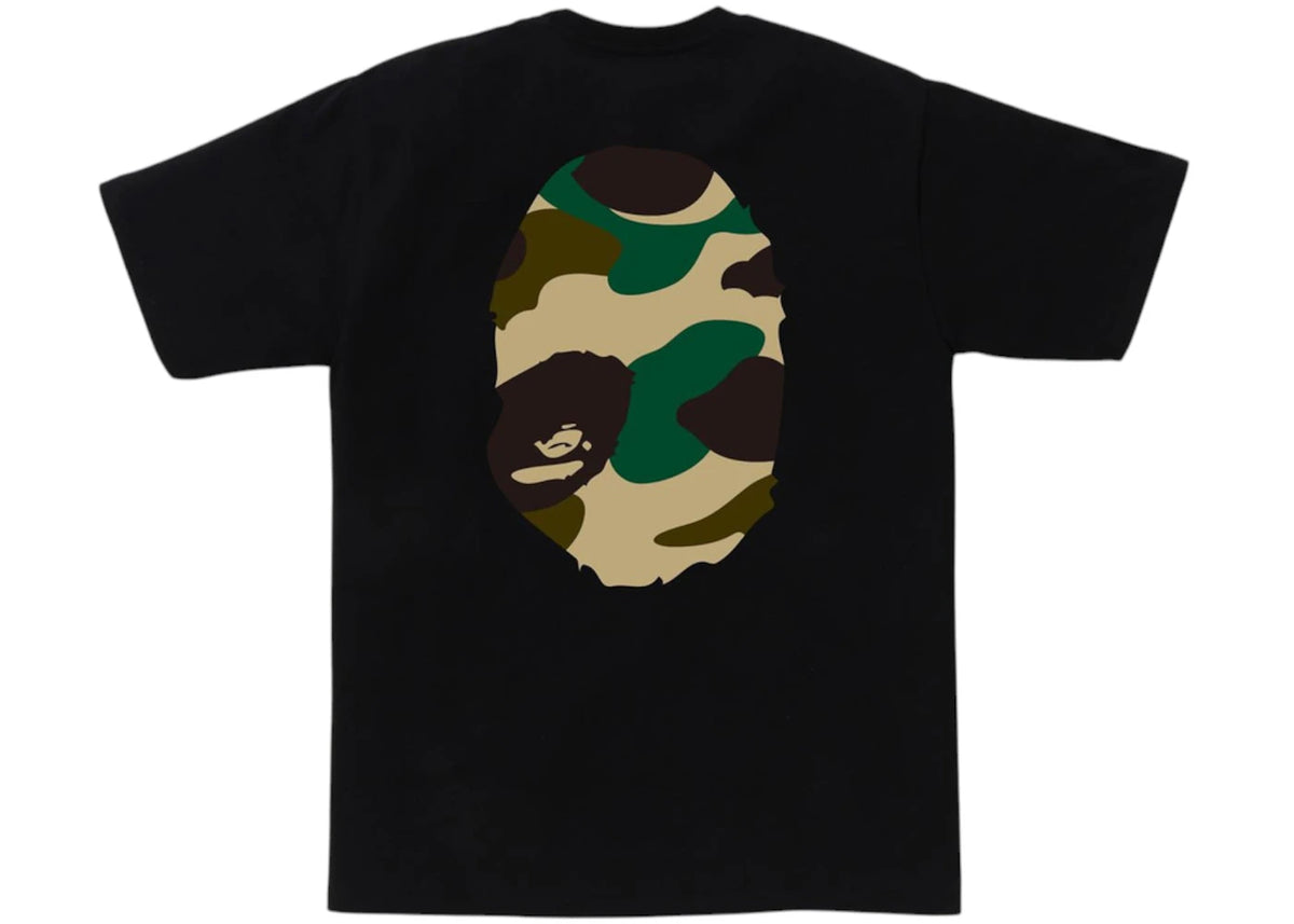 BAPE Giant 1st Camo Big Ape Head Tee Black/Yellow