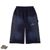 HMDD Crystal Quarter Shorts Black