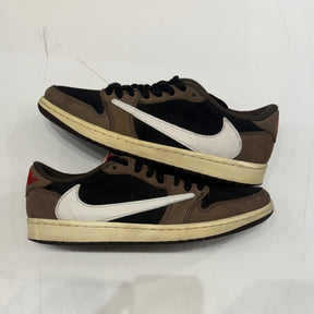 Jordan 1 Retro Low OG SP Travis Scott Mocha Size 9.5 (Heavily Worn Pre-Owned)