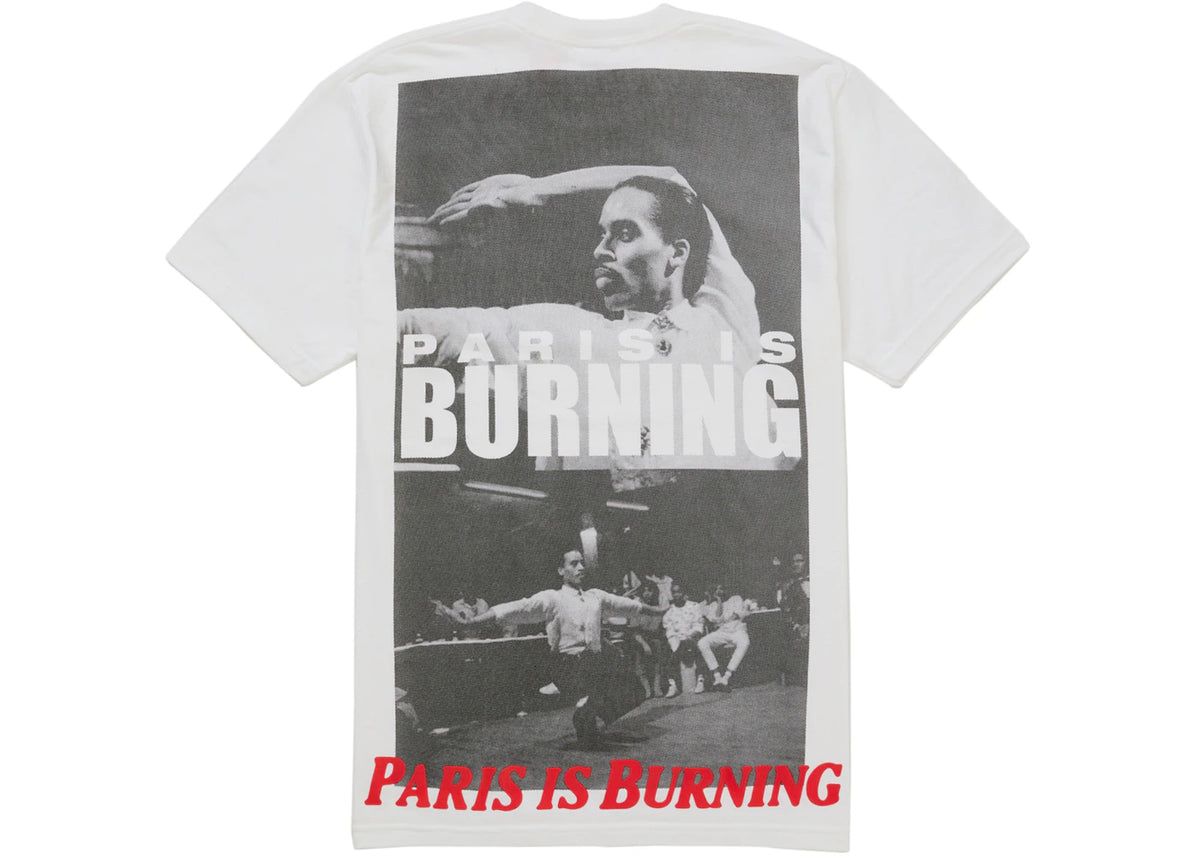 Supreme Paris Is Burning Tee White