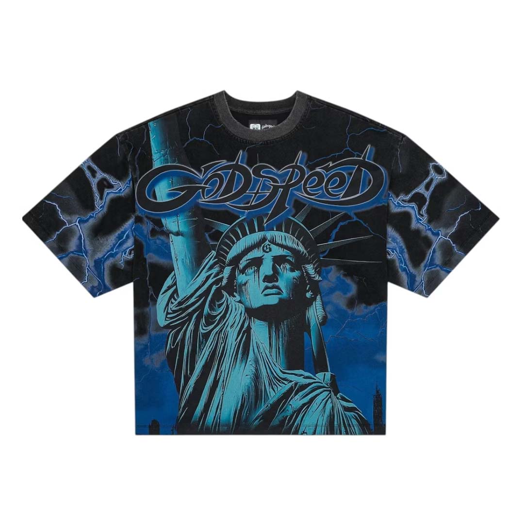 Godspeed Voltage Black Blue Tee