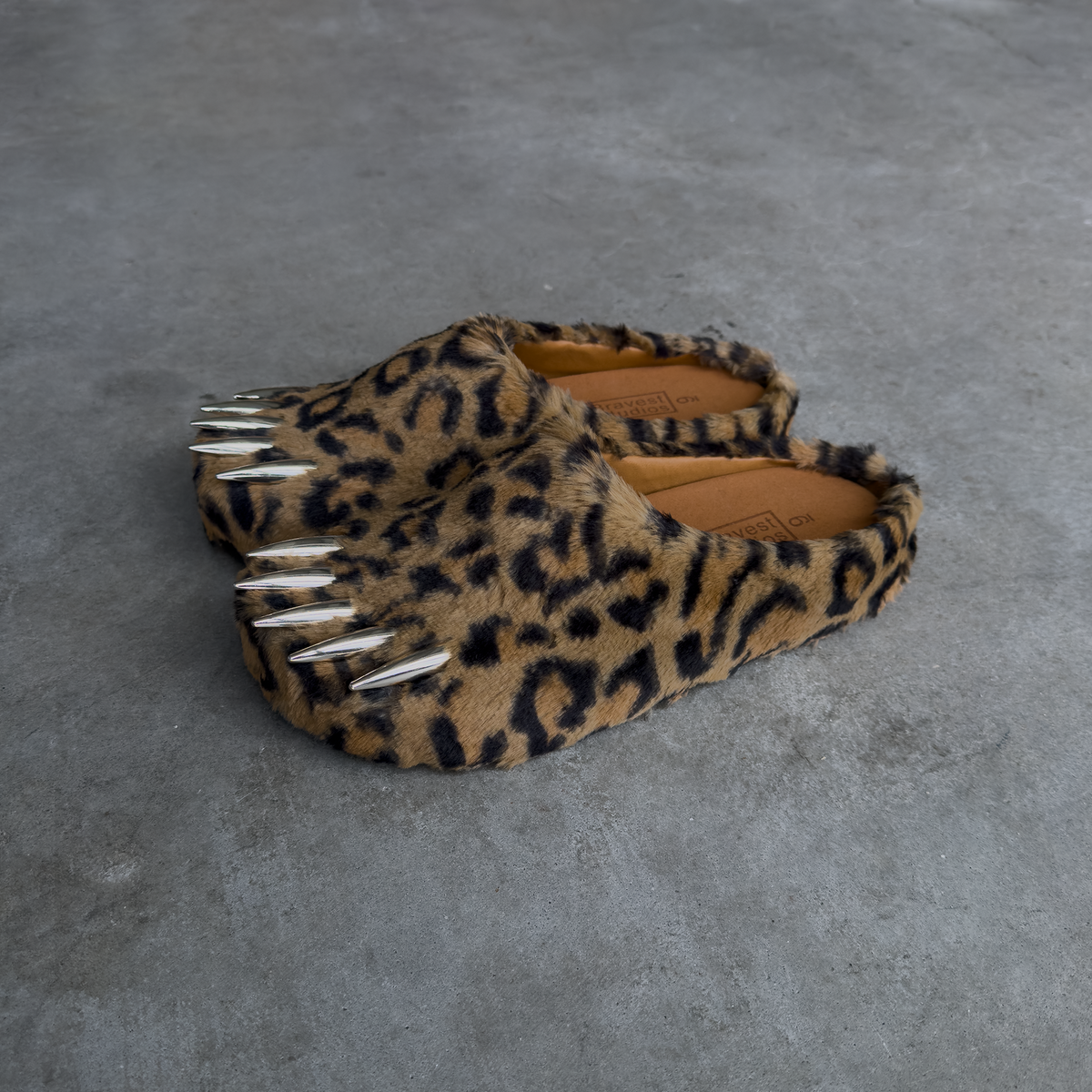 Bravest Studios Leopard Bear Claw Mules