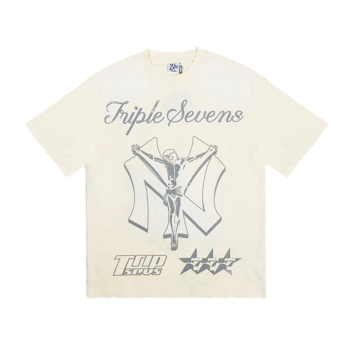 Triple Sevens NY Savior Cream Tee