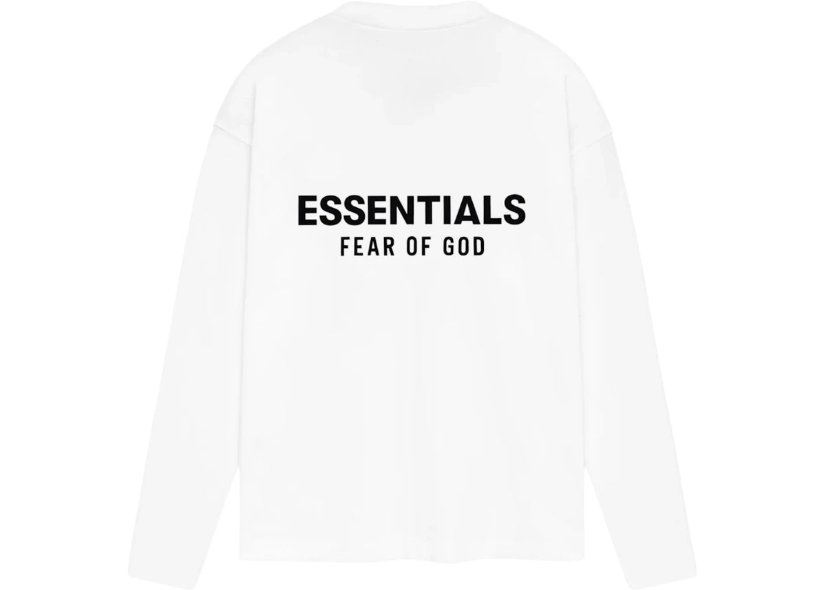 Fear of God Essentials Classic Long Sleeve Tee Bright White