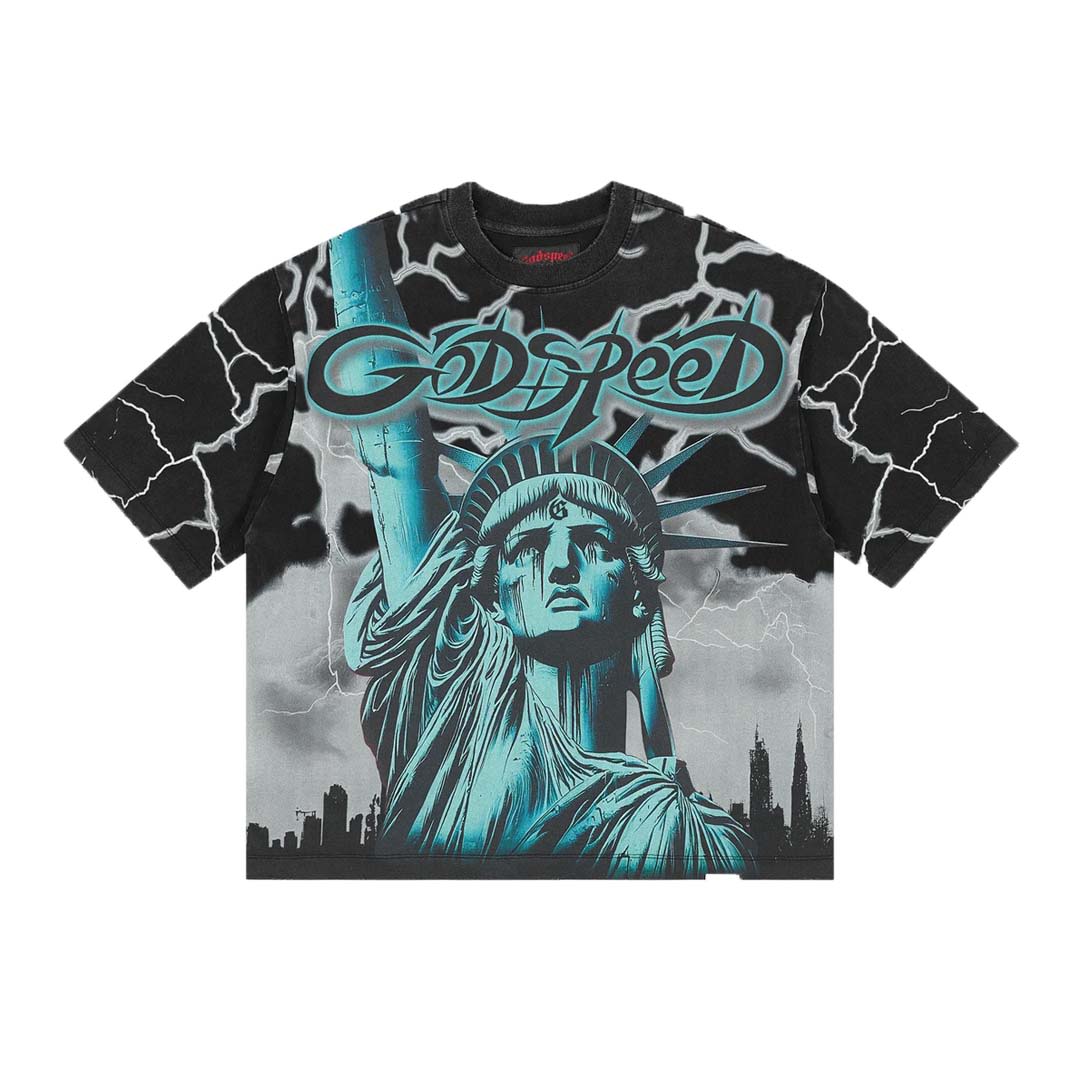 Godspeed Voltage Black Wolf Grey Tee