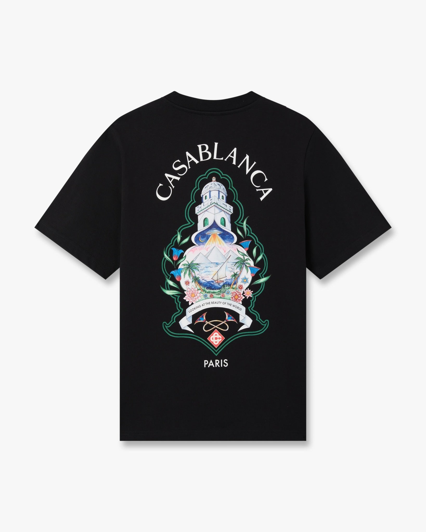 Casablanca Black Hotel Emblem T-Shirt