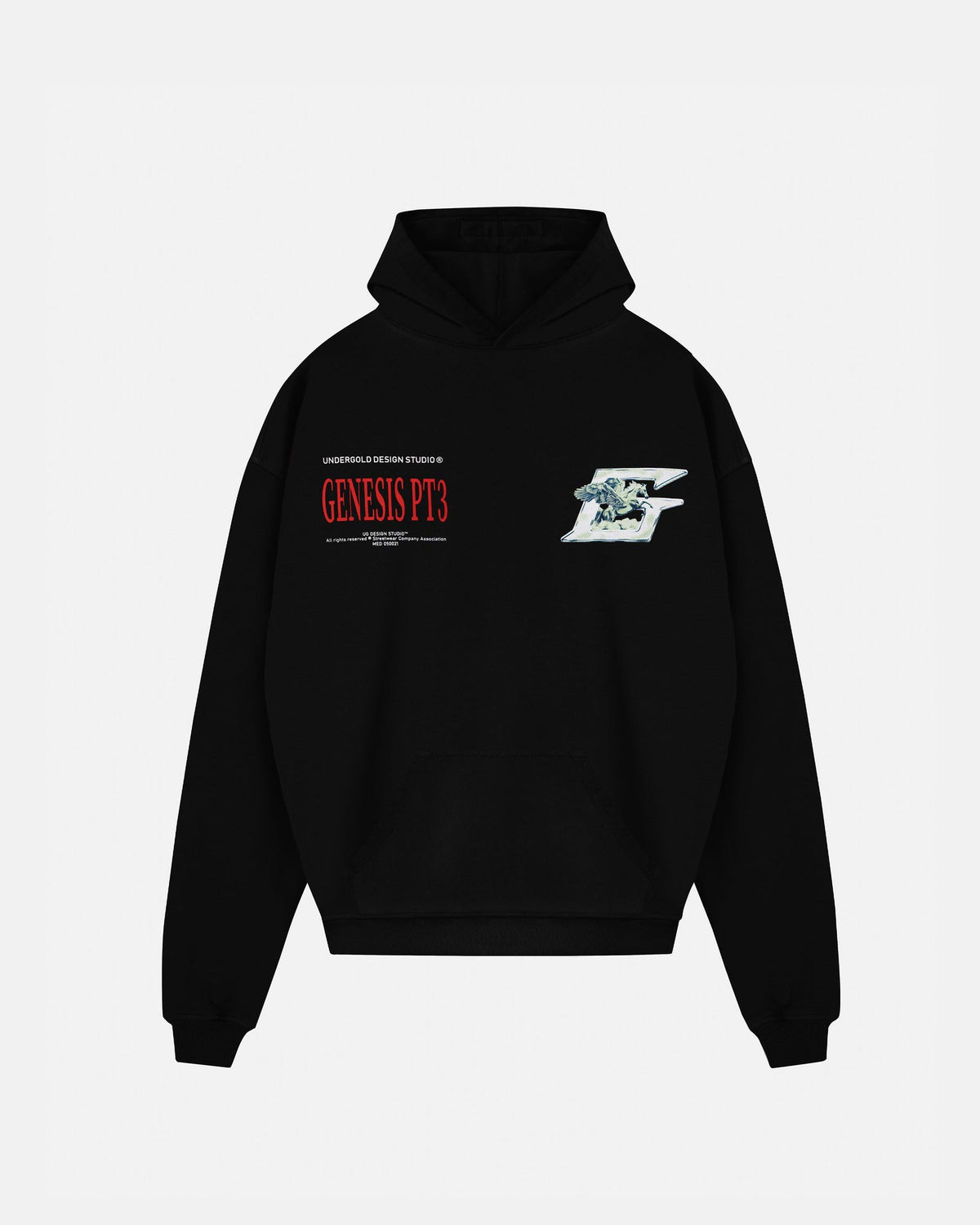 Undergold Genesis PT03 Pegasus Hoodie Black