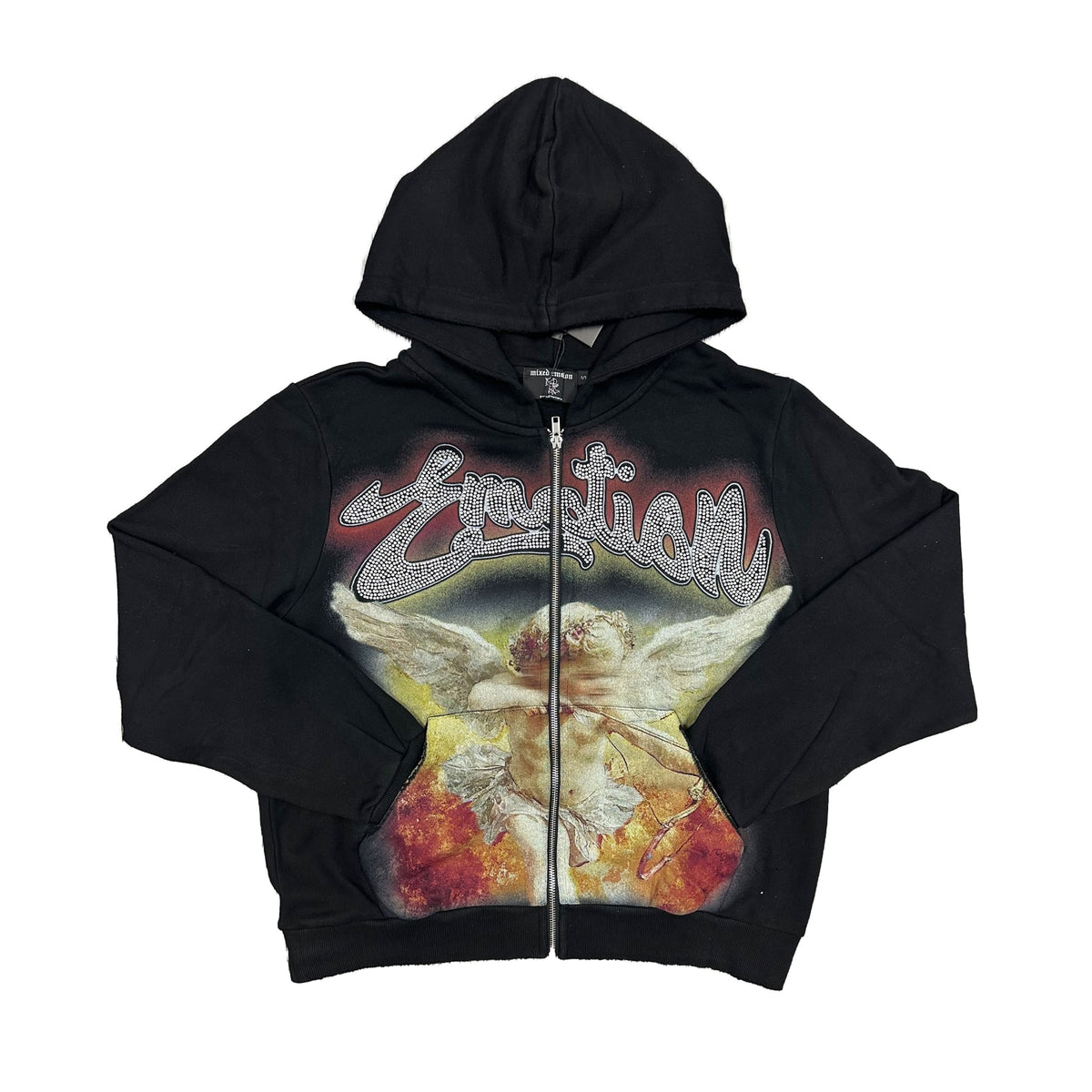 Mixed Emotions Black “Rhinestone” Hoodie
