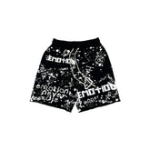 Mixed Emotions Black 'Graffiti' Shorts