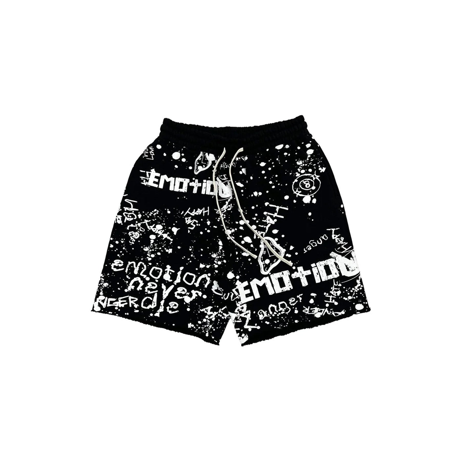 Mixed Emotions Black 'Graffiti' Shorts
