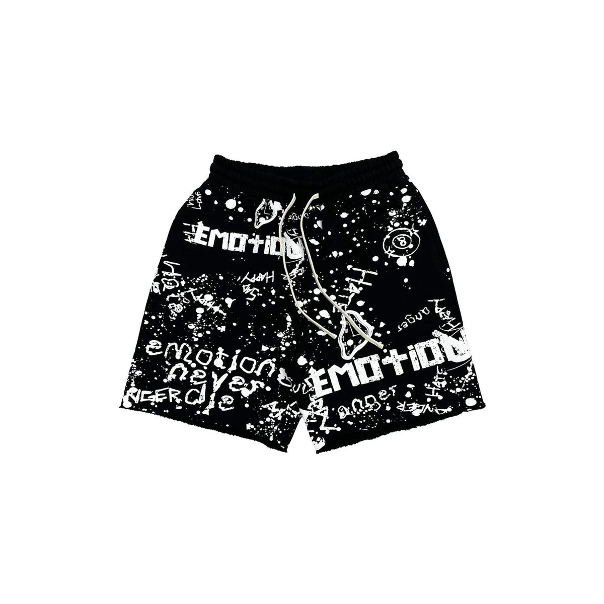 Mixed Emotions Black 'Graffiti' Shorts