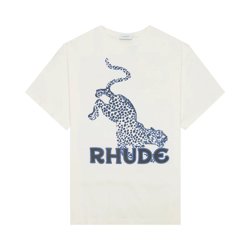 Rhude Leopard Tee Cream