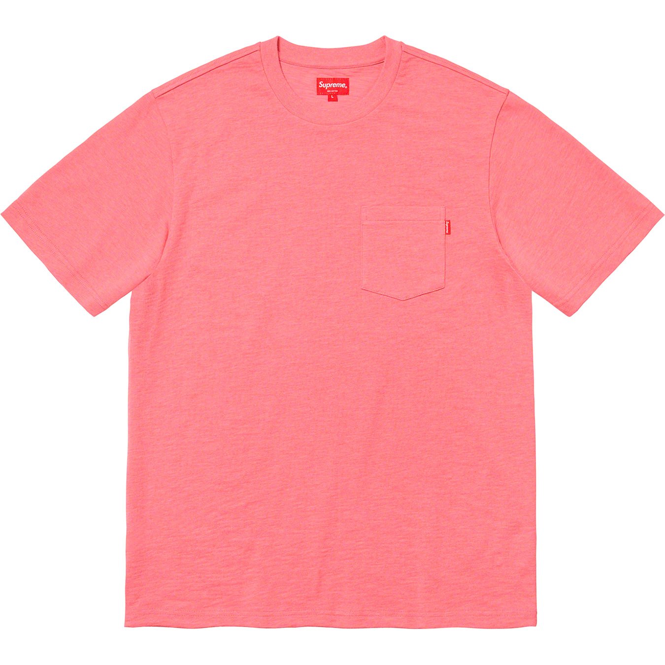 Supreme Pocket Tee Hot Pink