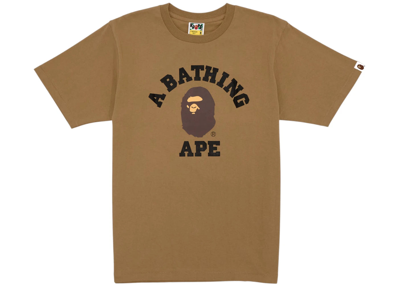 BAPE College Tee Tee Beige