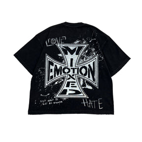 Mixed Emotions Black Chaos Tee