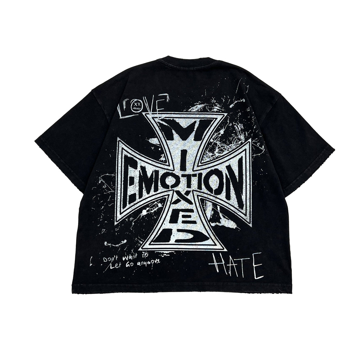 Mixed Emotions Black Chaos Tee