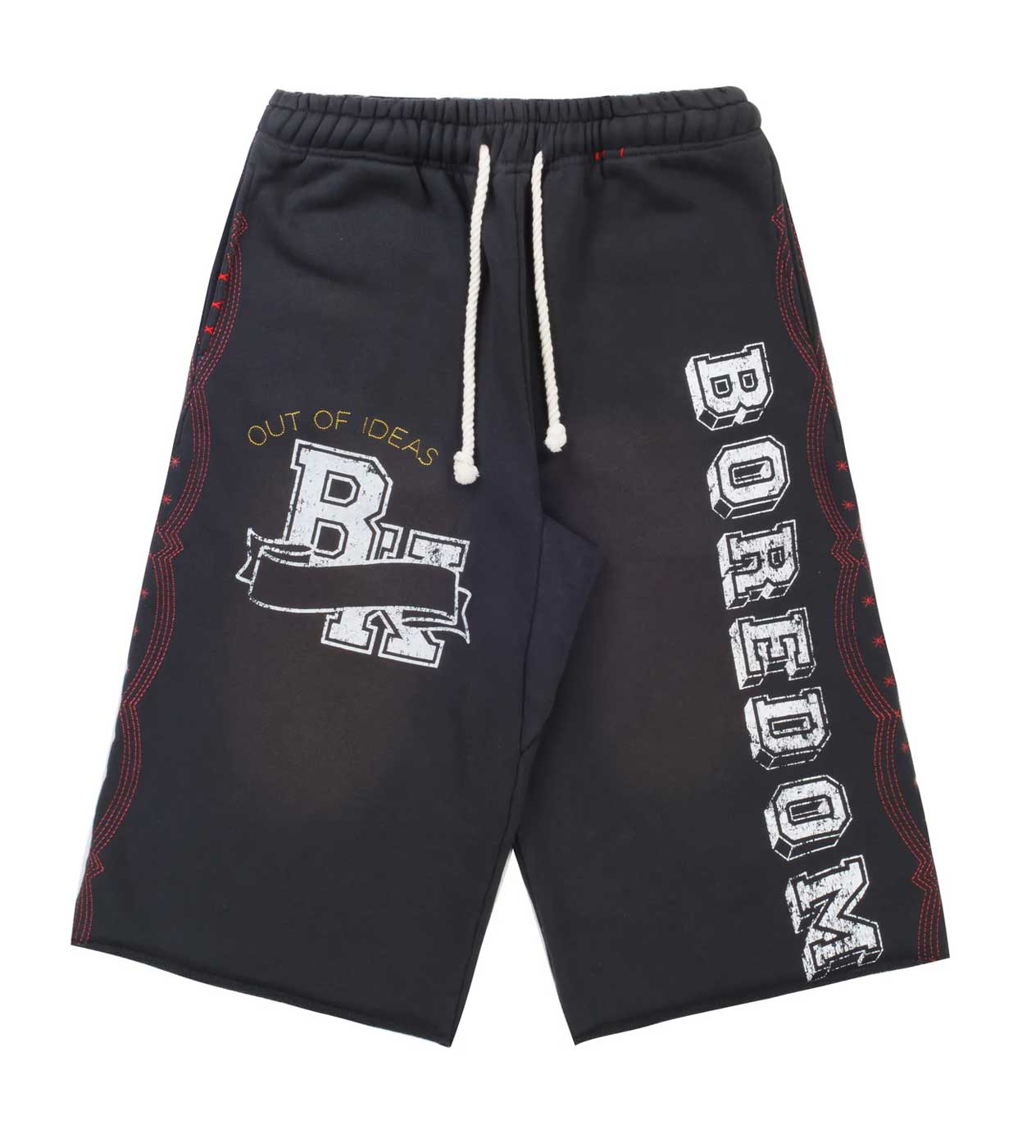 Boredom Kills Black Collegiate Shorts