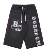 Boredom Kills Black Collegiate Shorts
