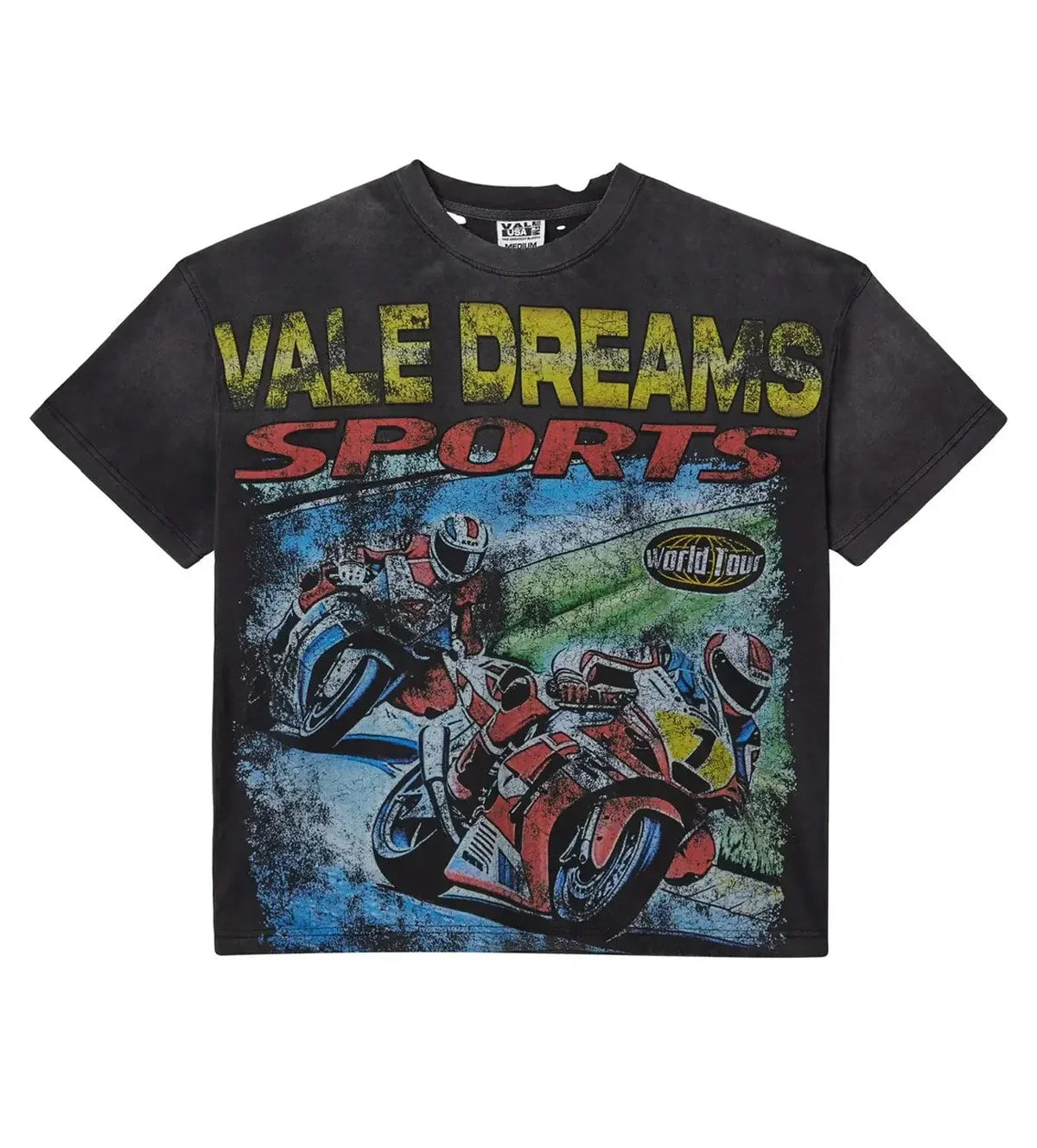 Vale "Motocross" Black T-Shirt