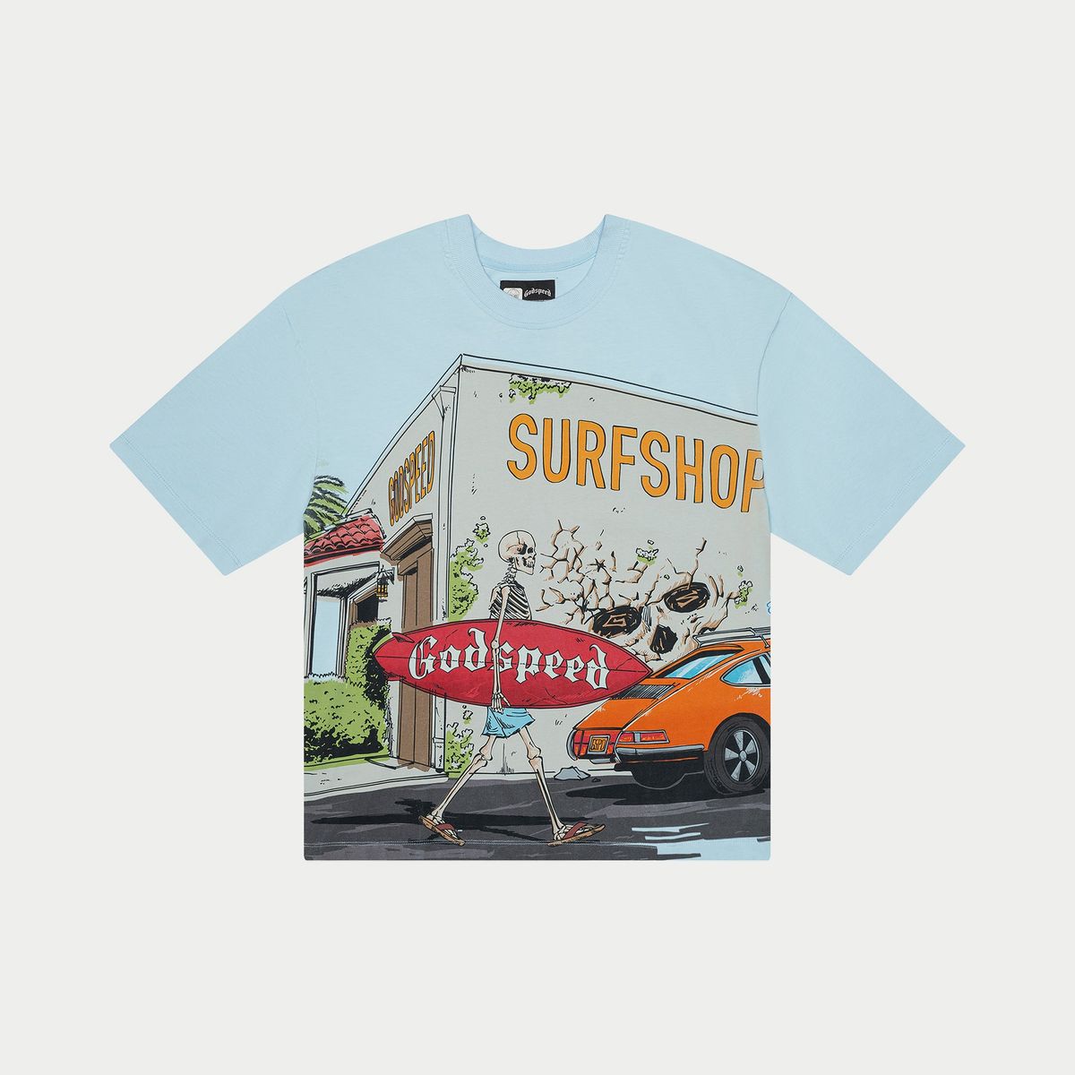 Godspeed GS Surf Shop Tee Baby Blue