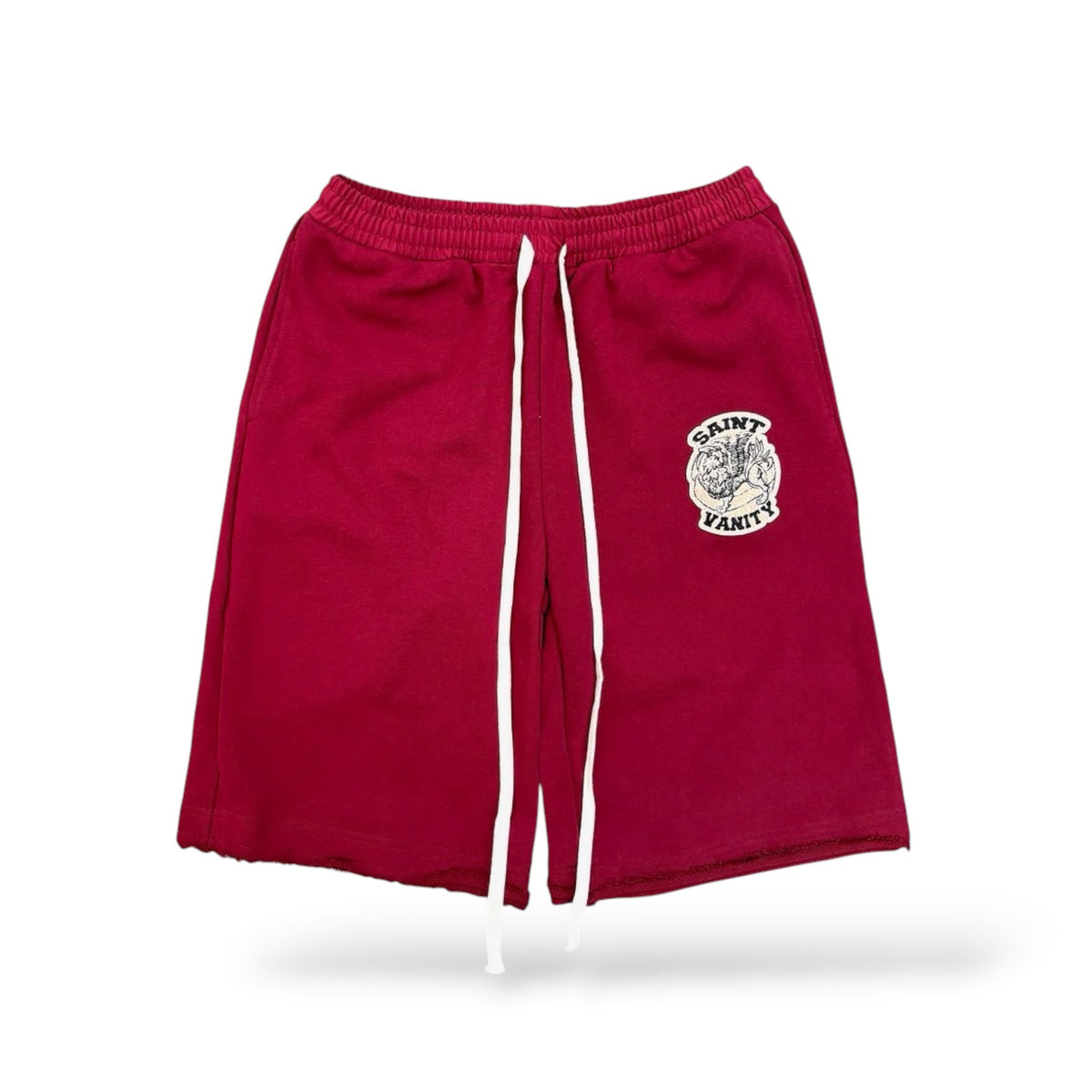 Saint Vantiy Crimson Uniform Shorts