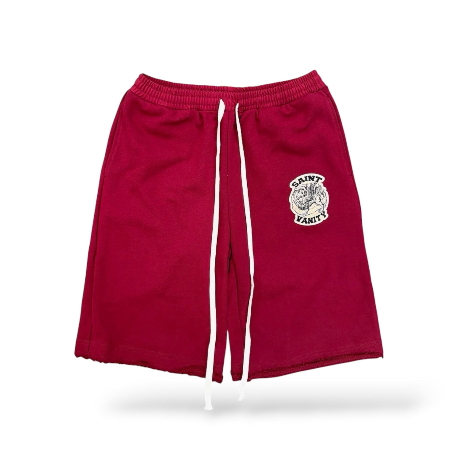 Saint Vantiy Crimson Uniform Shorts