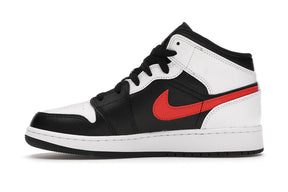 Jordan 1 Mid White Black Chile Red (GS)