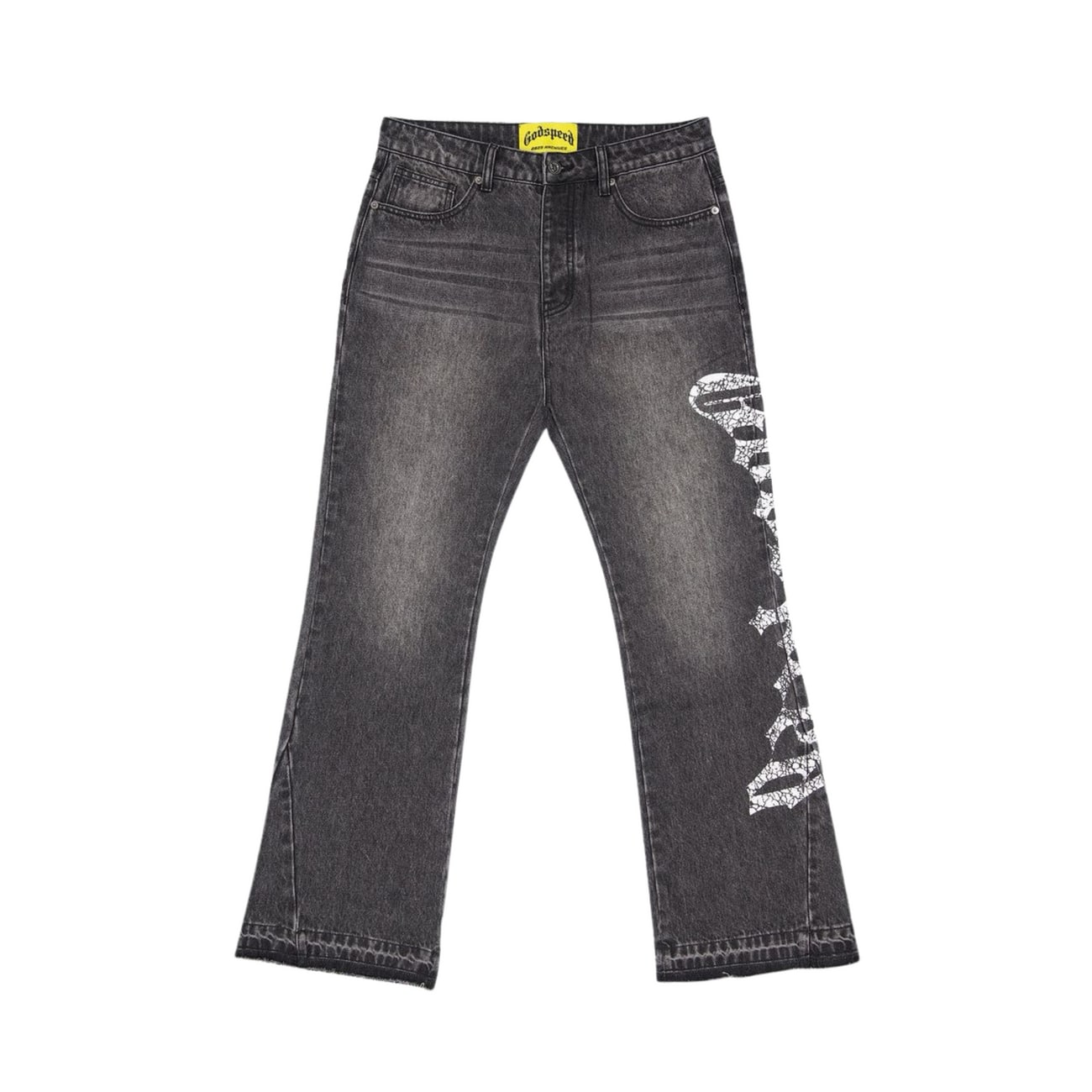 Godspeed OG Logo Flared Denim Grey Wash