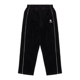 Sinclair Velour Piping Pants Black