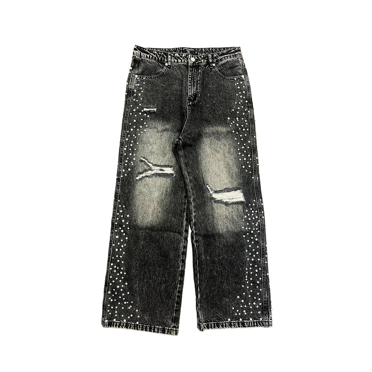 Mixed Emotions Grey ‘Stone’ Baggy Jeans